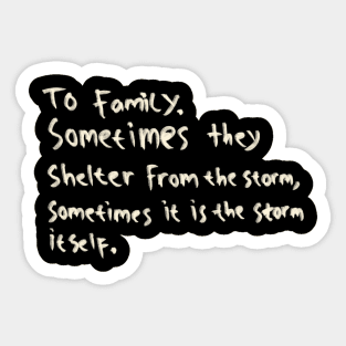 Hand Drawn To Family Sticker